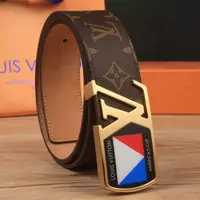 louis vuitton Ceinture cuir auto-ferme 2018 new flag brown